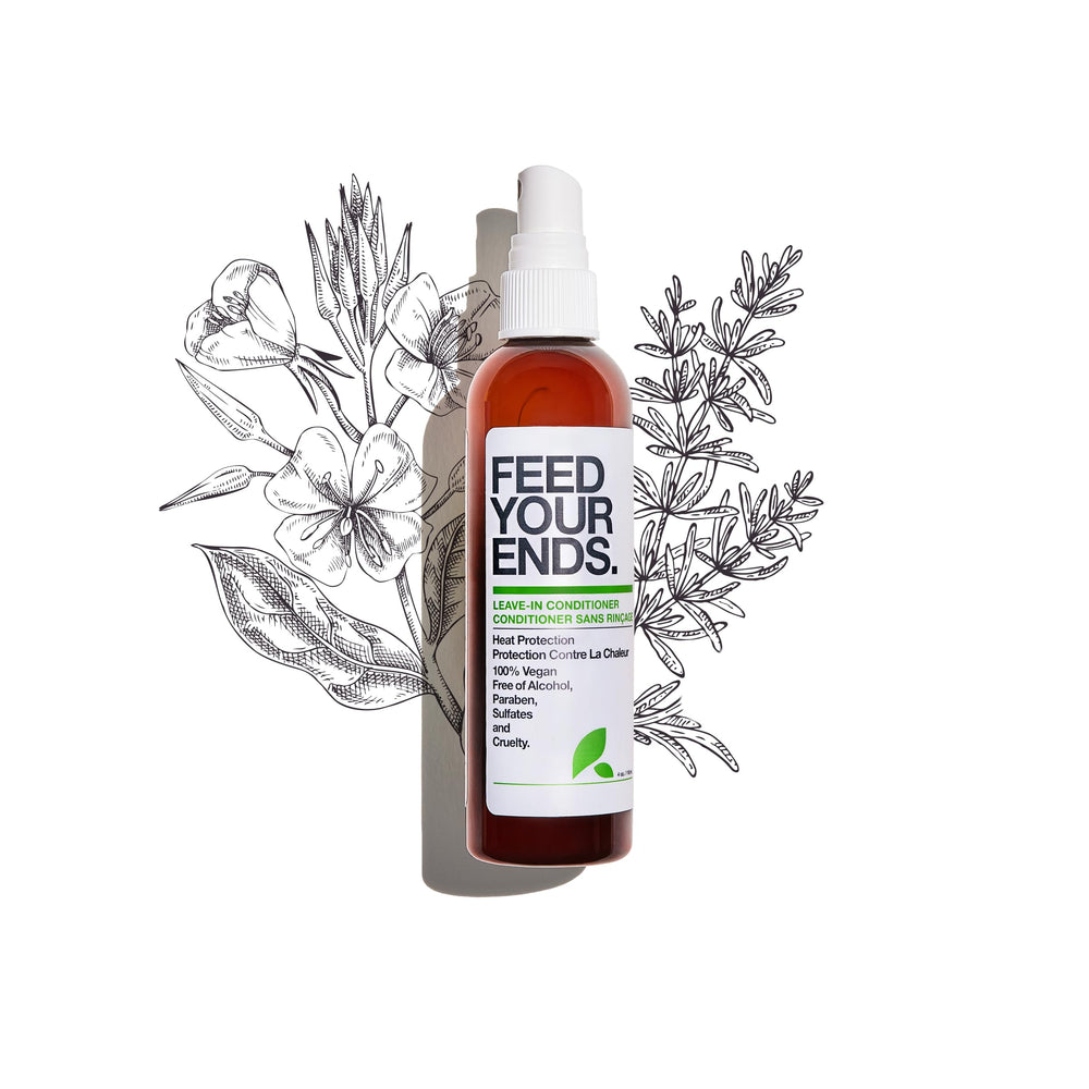 YAROK Feed Your Ends leave-in conditioner bottle during application for detangling