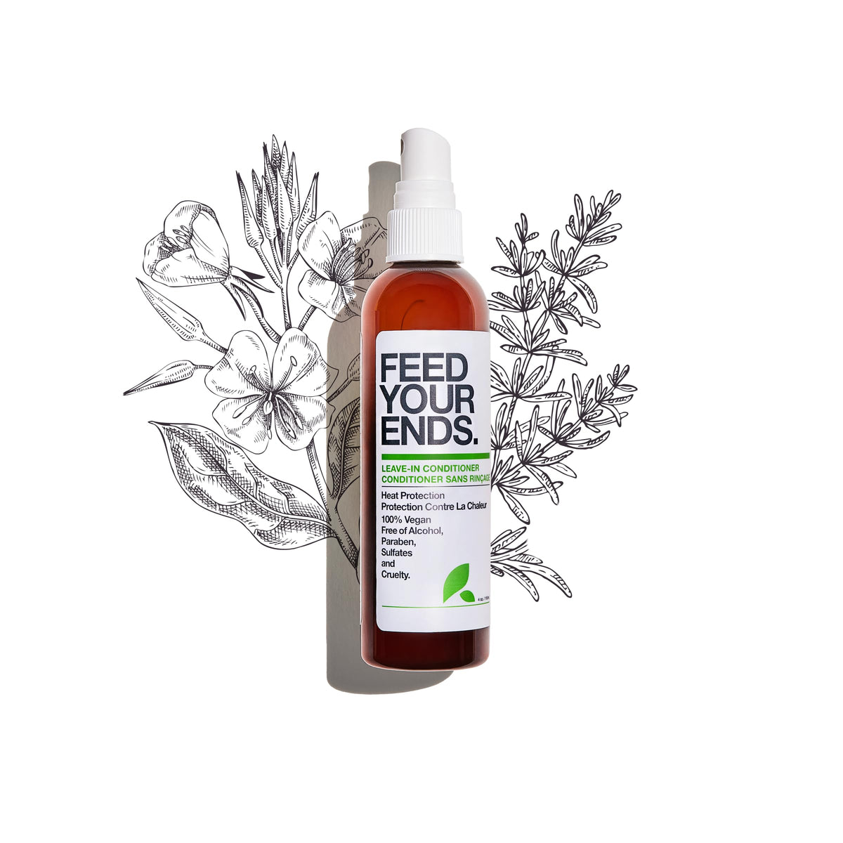 YAROK Feed Your Ends leave-in conditioner bottle during application for detangling