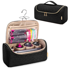 Yarwo Airwrap Travel Case exterior in black for protection during travel.