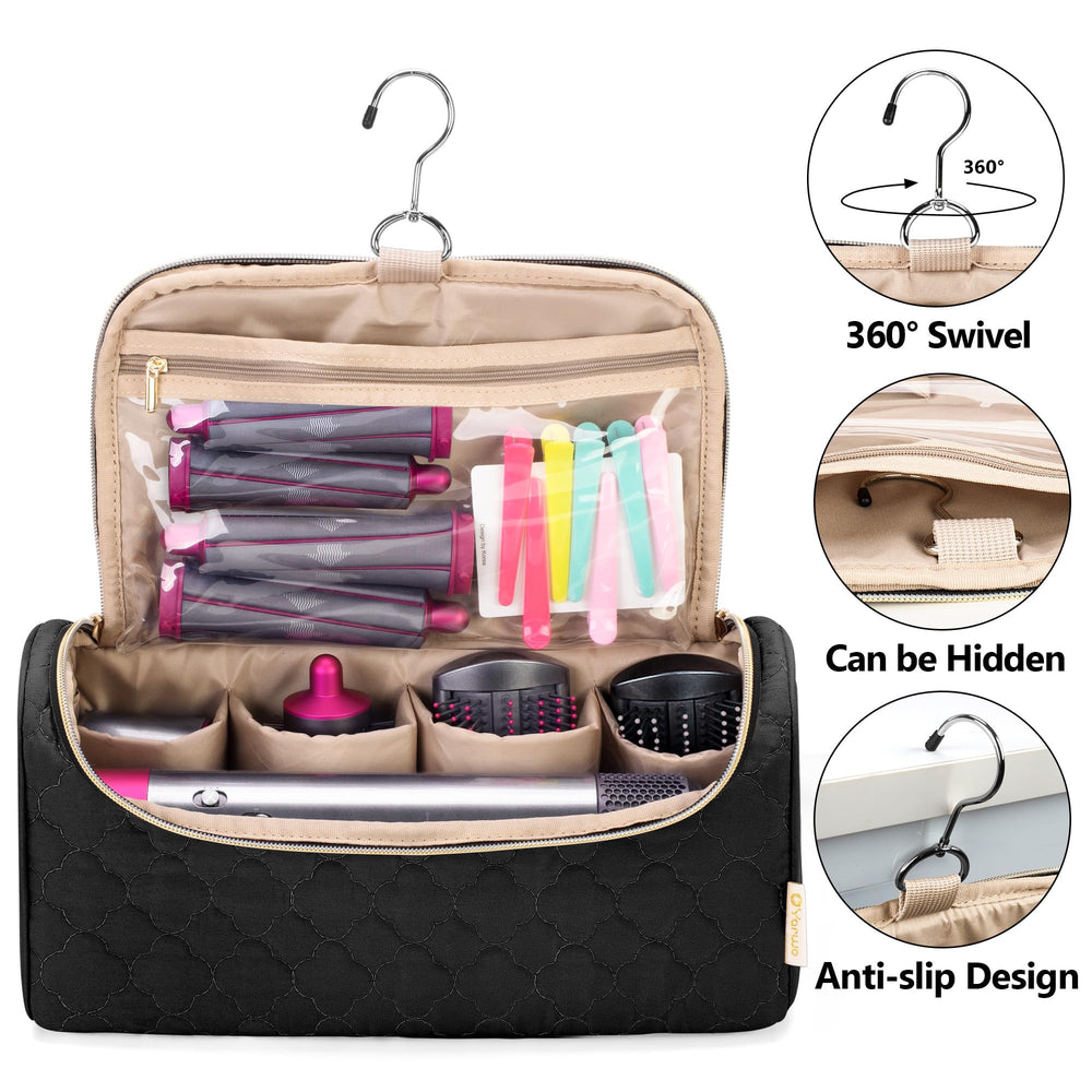 Yarwo Airwrap Travel Case large capacity holds Dyson Airwrap complete kit.