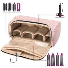 Yarwo Airwrap Travel Case pockets for oils and clips for easy access