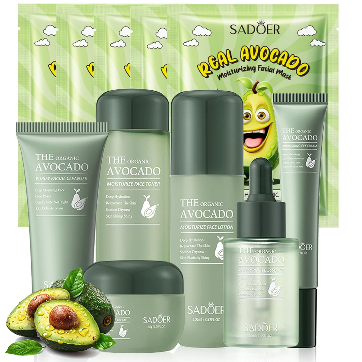 Yasovigi Avocado facial cleanser 100g bottle for gentle cleansing and hydration.