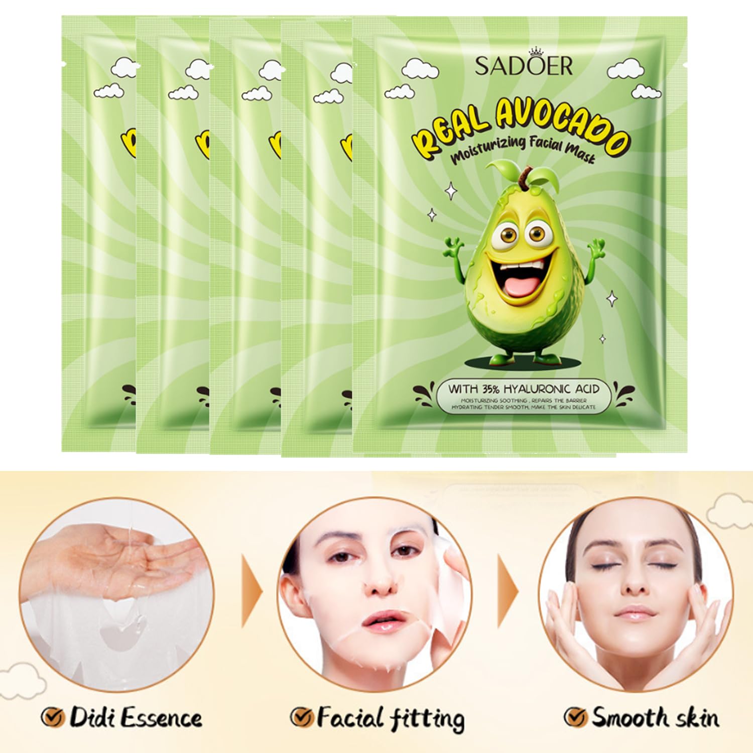 Yasovigi Avocado lotion 100ml bottle delivers lightweight hydration.