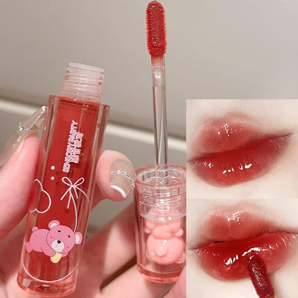 Yasovigi moisturizing formula close-up emphasizes lip nourishment benefits.