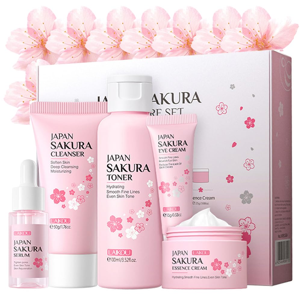 Yasovigi Sakura skincare-kit cleanser application for refreshing morning cleanse