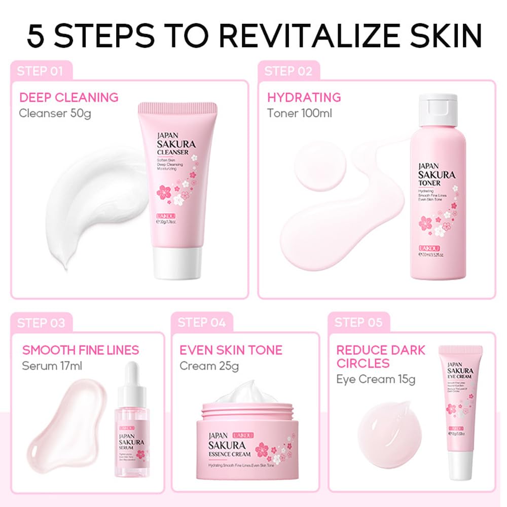 Yasovigi Sakura skincare-kit toner swatch promotes balanced, hydrated skin