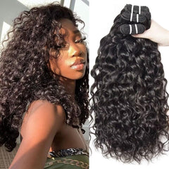 Yavida Water Wave bundles packaging reveals premium Brazilian virgin hair for natural texture.