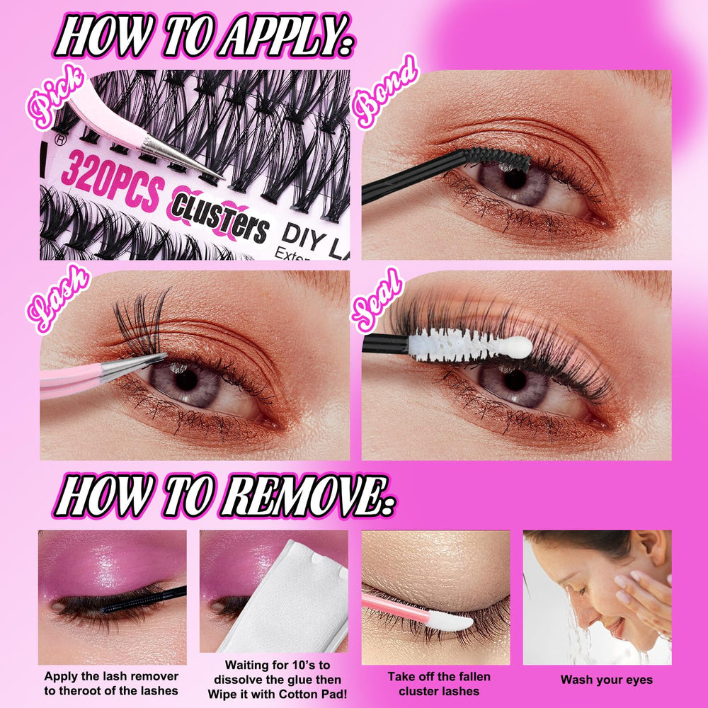 Yawamica beginner kit packaging highlights all-in-one home lash solution.