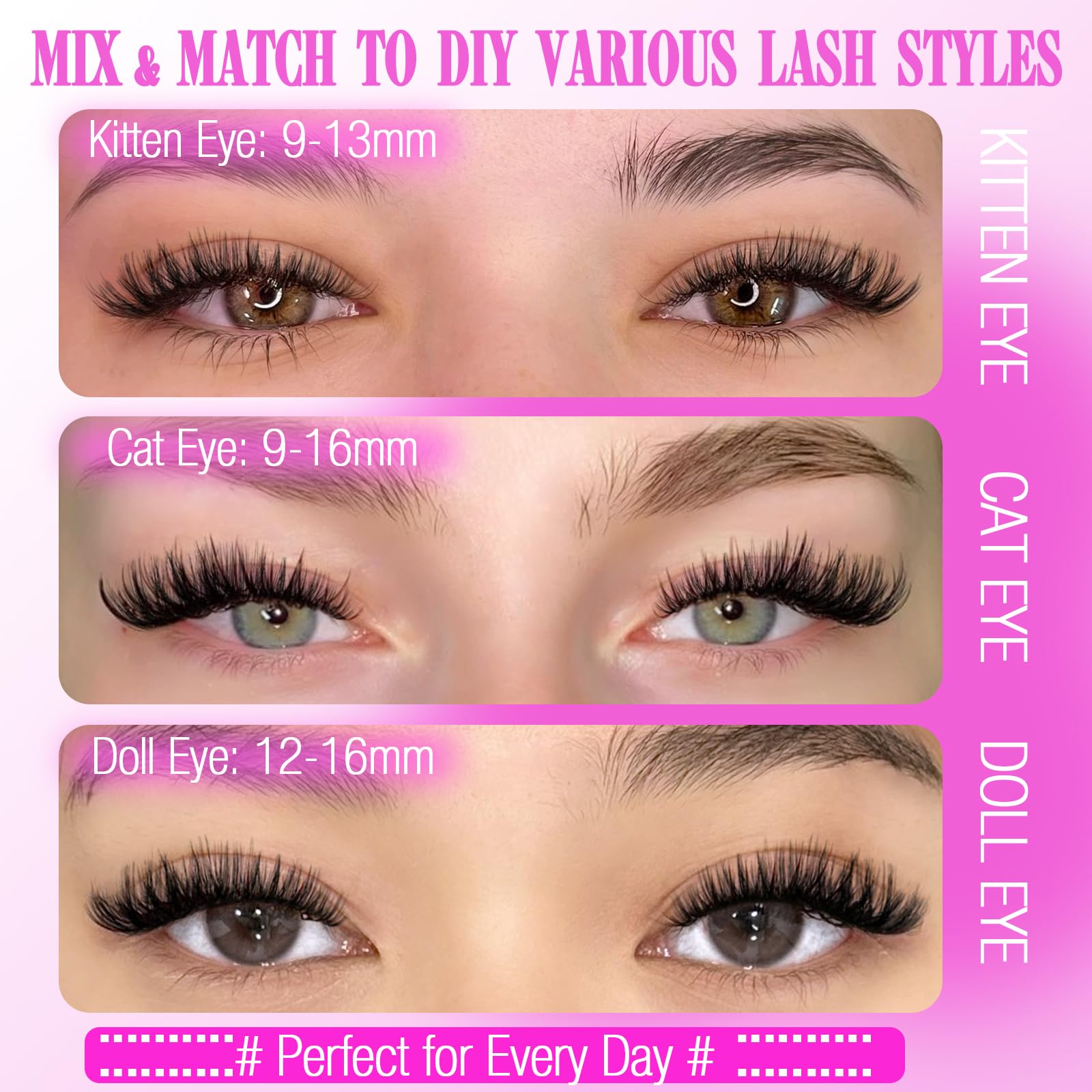 Yawamica lash brush for smooth application and comb-through.
