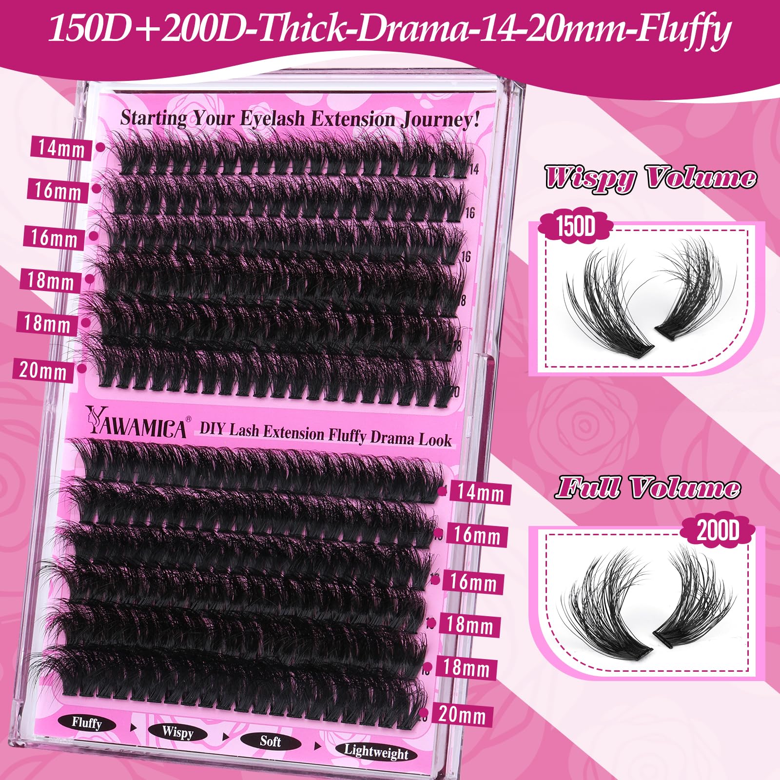 Yawamica lash remover provides gentle, residue-free removal after wear.