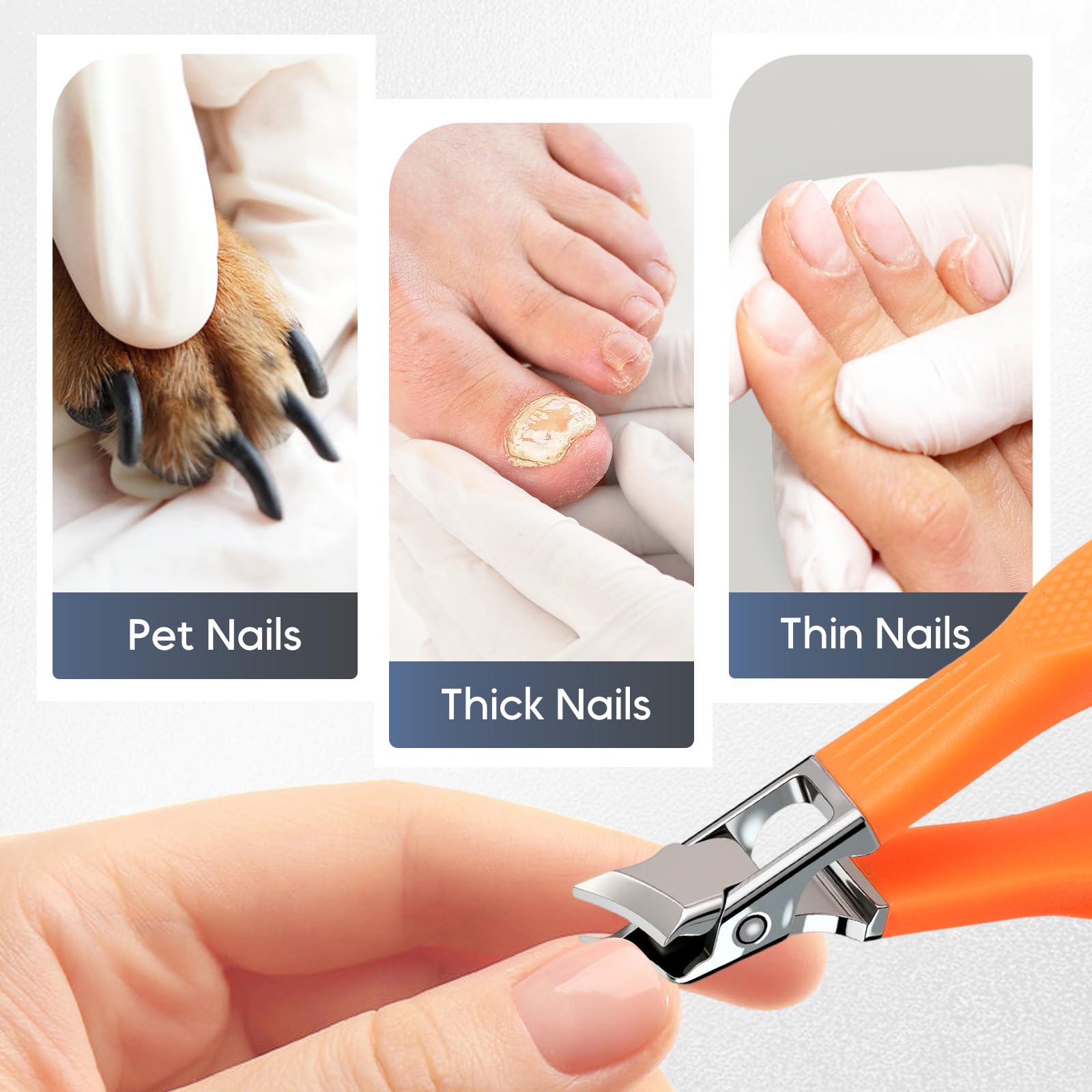 Yawota ingrown nail treatment clipper in action highlights targeted trimming capability.