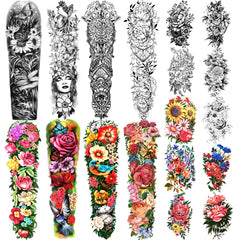 Yazhiji full-arm tattoo coverage demonstrates a bold sleeve look for events.