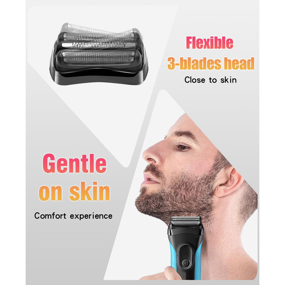 YAZIYIR series3 21b replacement head packaging emphasizes hygienic design and easy replacement.