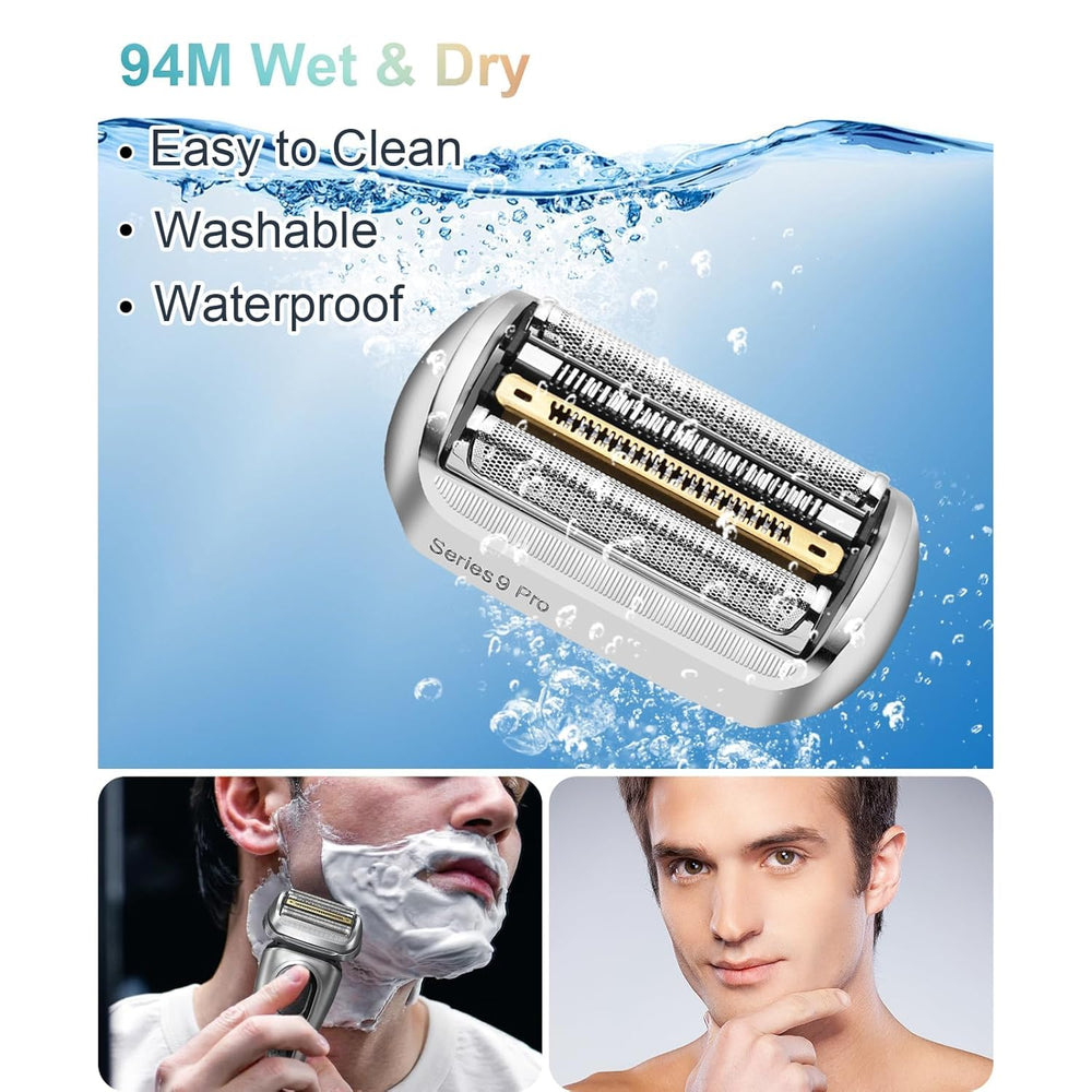 YAZIYIR Braun 9 Series compatible shaver head restores peak performance for a closer shave.
