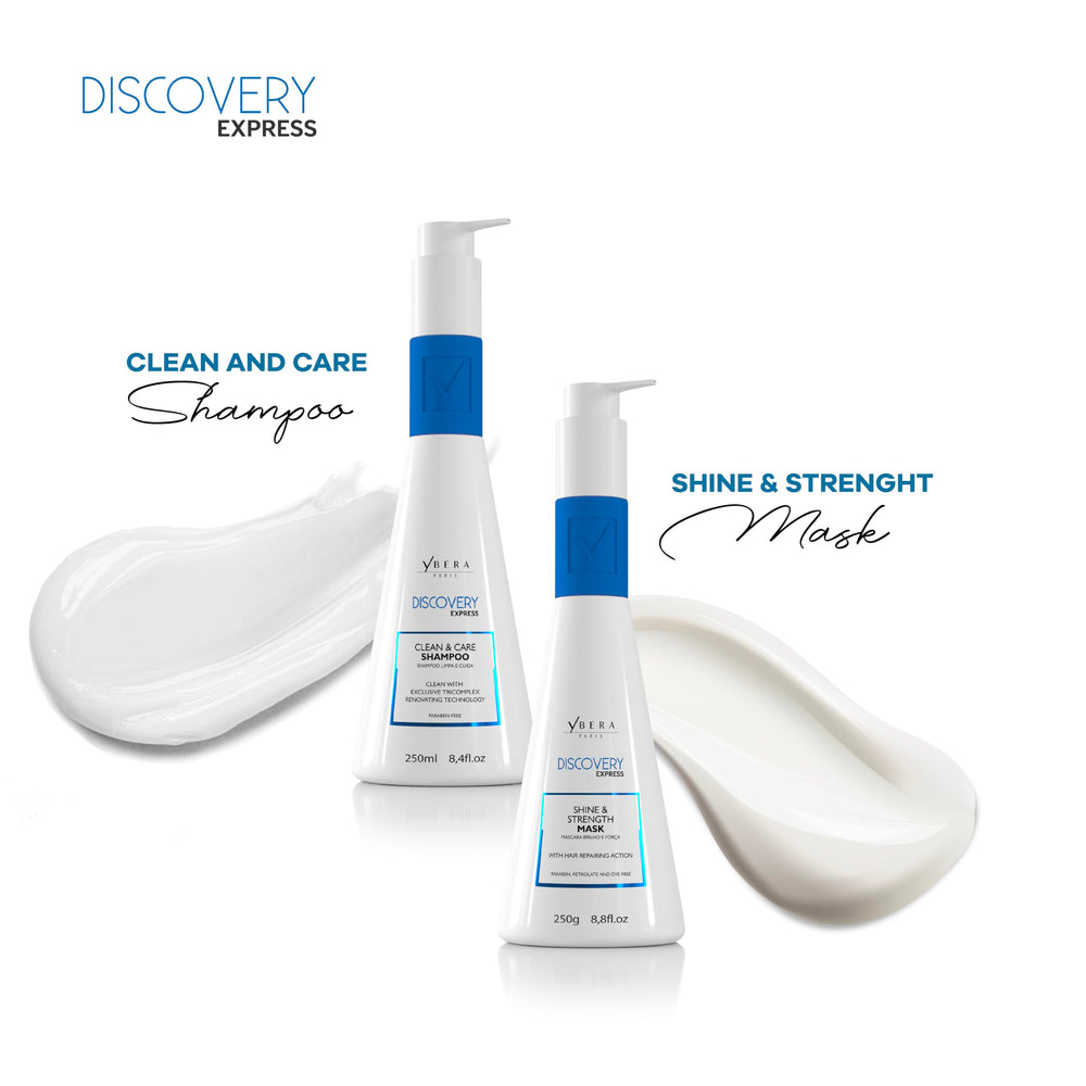 YBERA PARIS Discovery Home Care Express application-shot illustrates frizz control and smoother outcomes