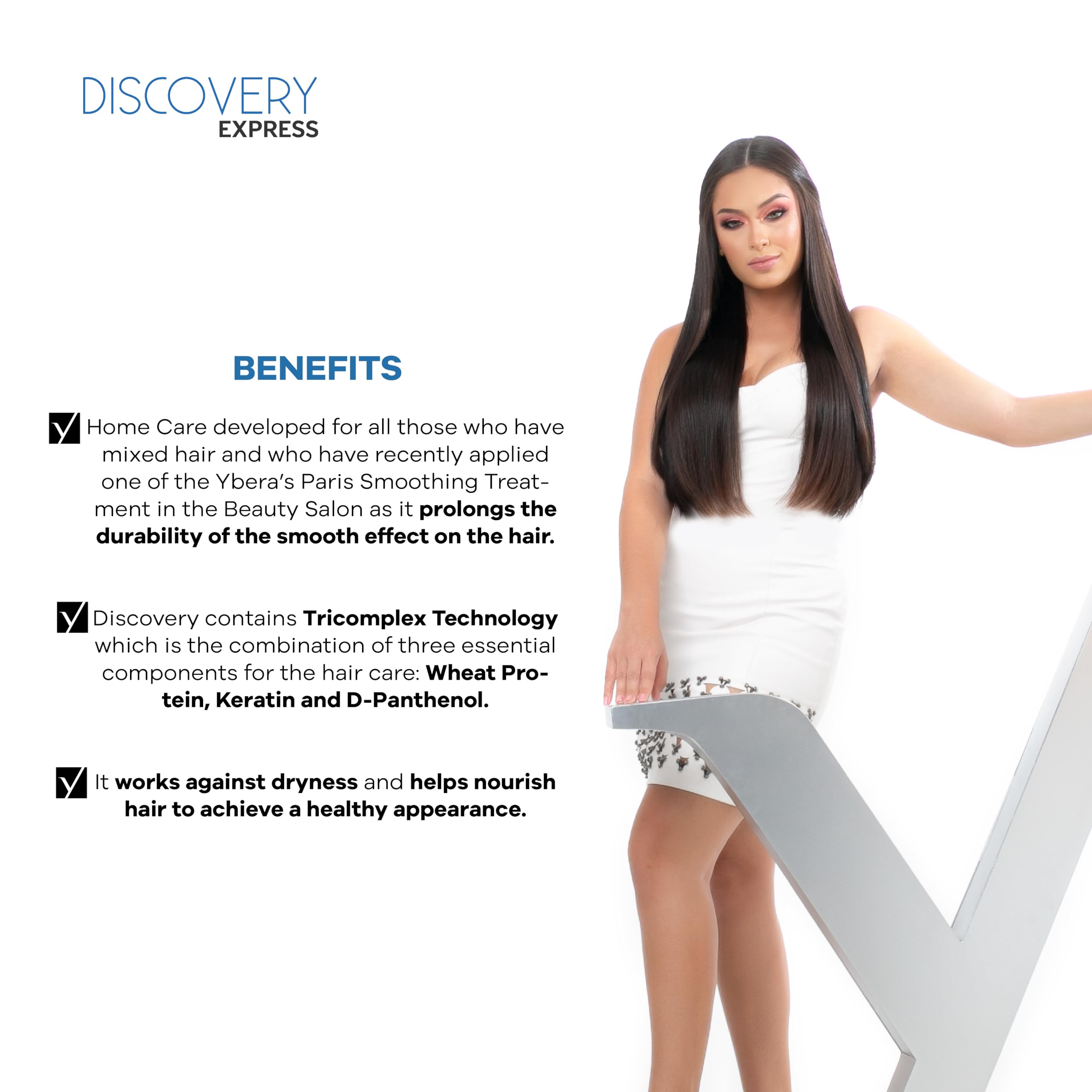 YBERA PARIS Discovery Home Care Express UV-protection scene promotes color-safe styling