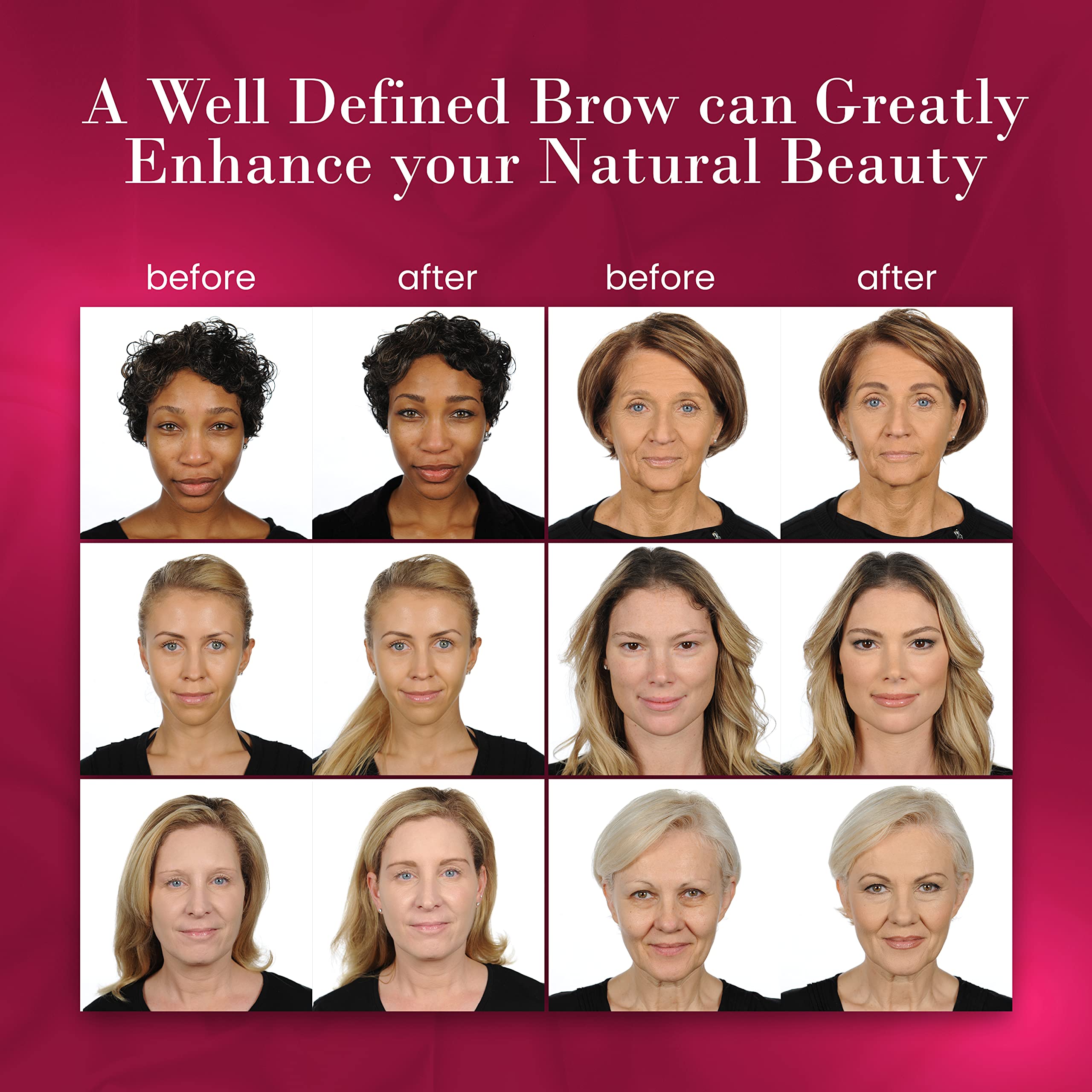 ybf Beauty Eyebrow Pencil twist-apply design enables quick shaping without sharpening.
