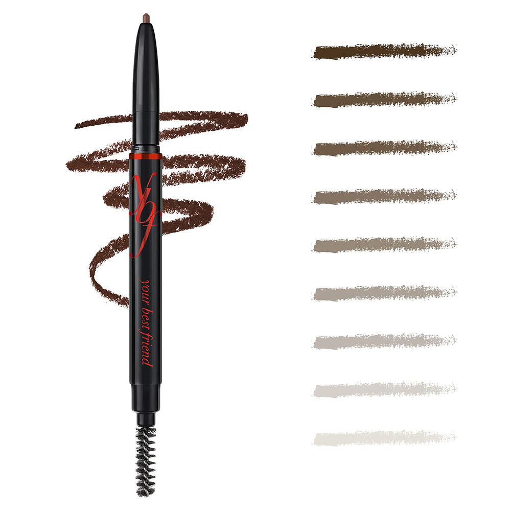 ybf Beauty Eyebrow Pencil universal-22-shades showcases versatile color matching for any hair color.