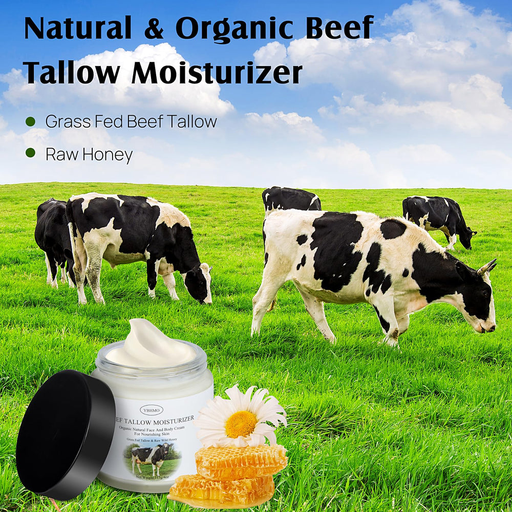 YBHMO Beef Tallow packaging suitable for natural-care routines and travel.