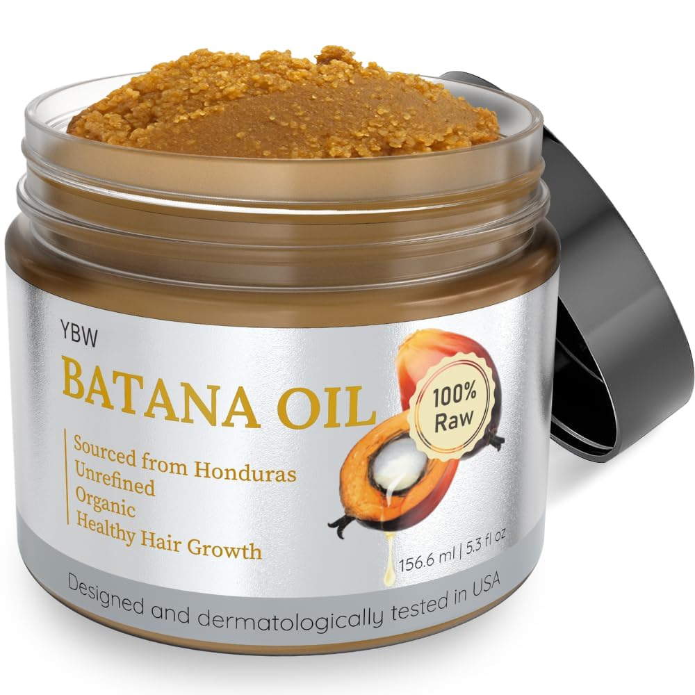 YBW Batana Oil bottle pour shows easy application for scalp nourishment