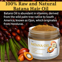 YBW Batana Oil packaging closeup communicates natural, raw formula for hair hydration