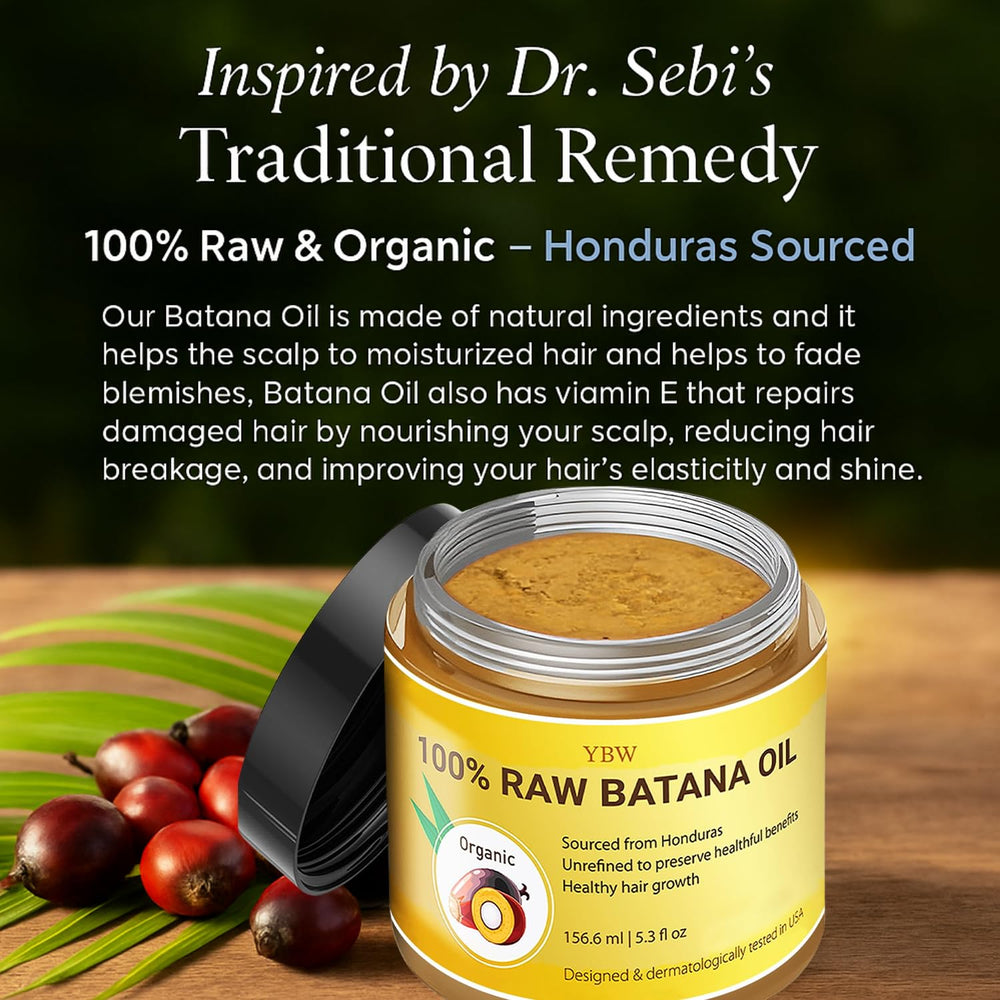 YBW Batana Oil paste texture ready for scalp or hair care