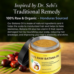 YBW Batana Oil paste texture ready for scalp or hair care