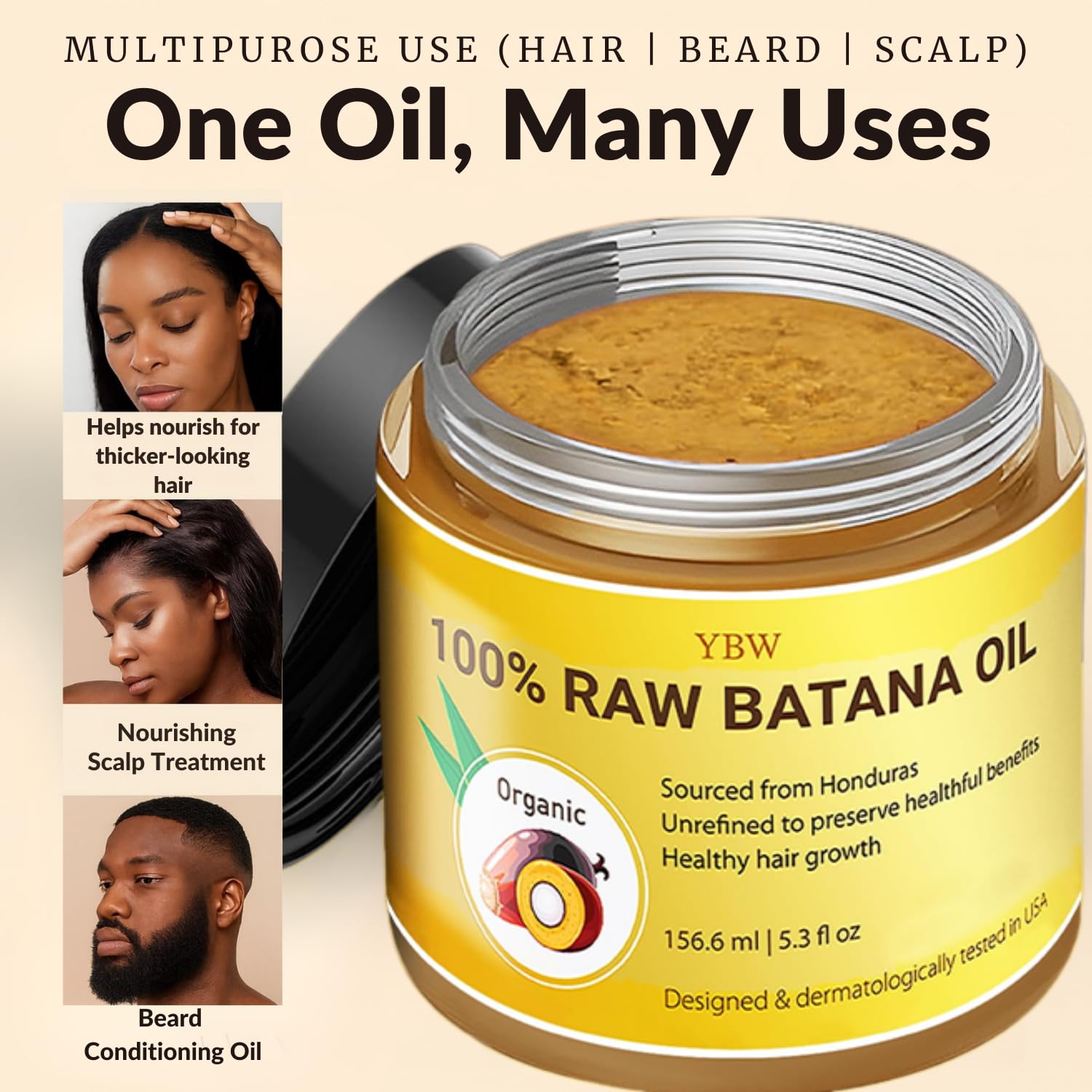 YBW Batana Oil demonstrates potential for thicker hair appearance