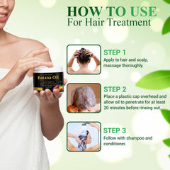 YBW Batana Oil on scalp during massage demonstrates conditioning and hydration.