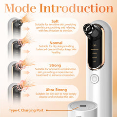 Yccu blackhead remover vacuum with four modes for gentle, customized skincare.