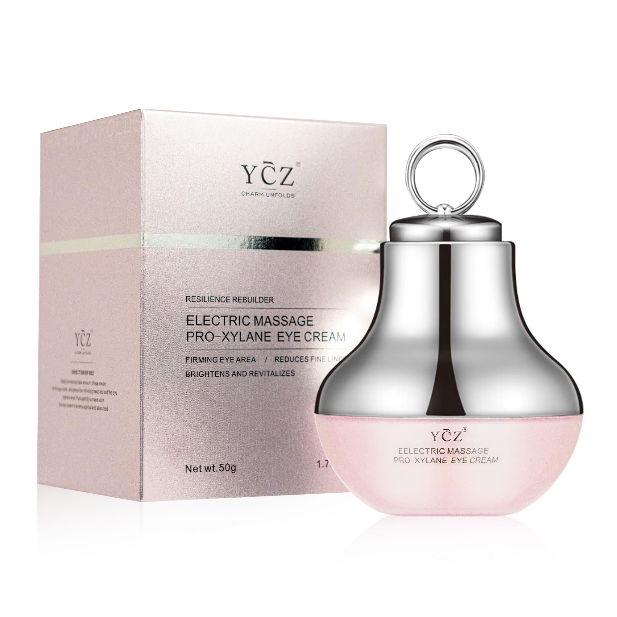 Ycz Electric Massage Eye Cream packaging for convenient daily use.