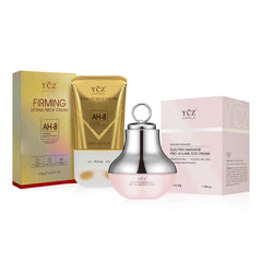 YCZ Neck-Eye Care Tightening Set packaging view highlights premium skincare ritual and ease of use.