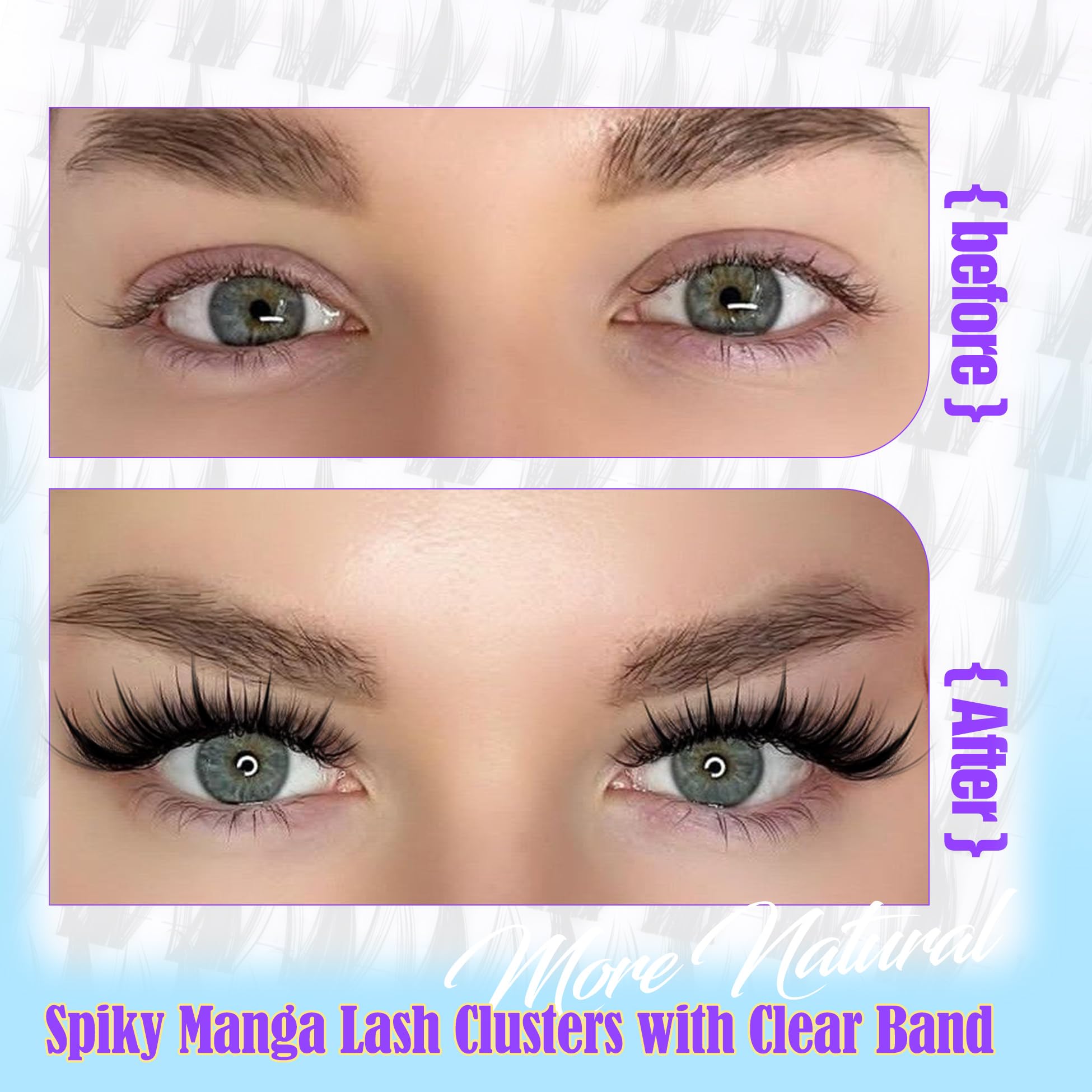 YDAGKH Long-lasting reusable lash clusters allow multiple wear looks
