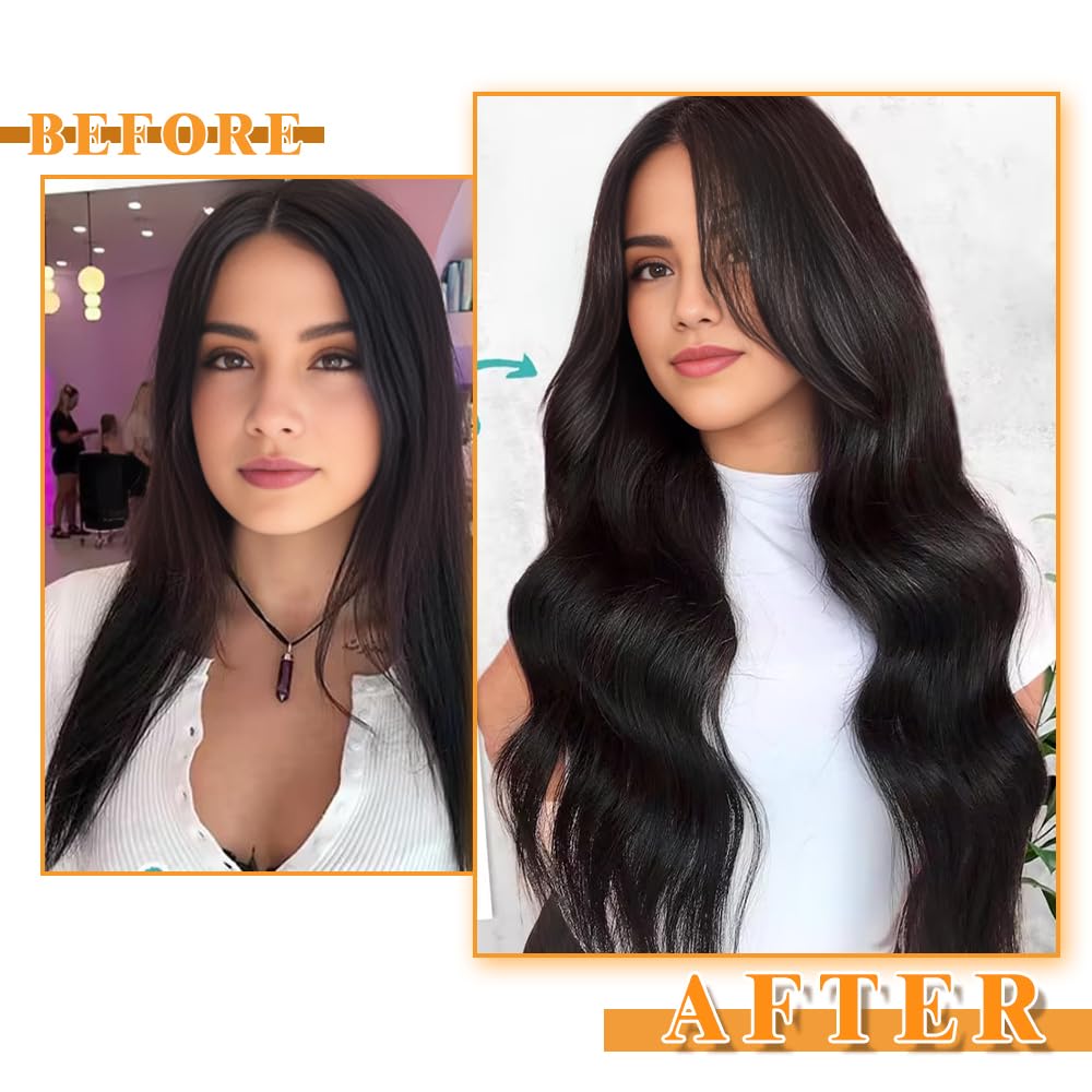 YDDM tape-in extensions 14inch hypoallergenic-tape highlights safe, reapply-friendly attachment