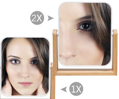 YEAKE vanity makeup mirror double-sided for precise makeup