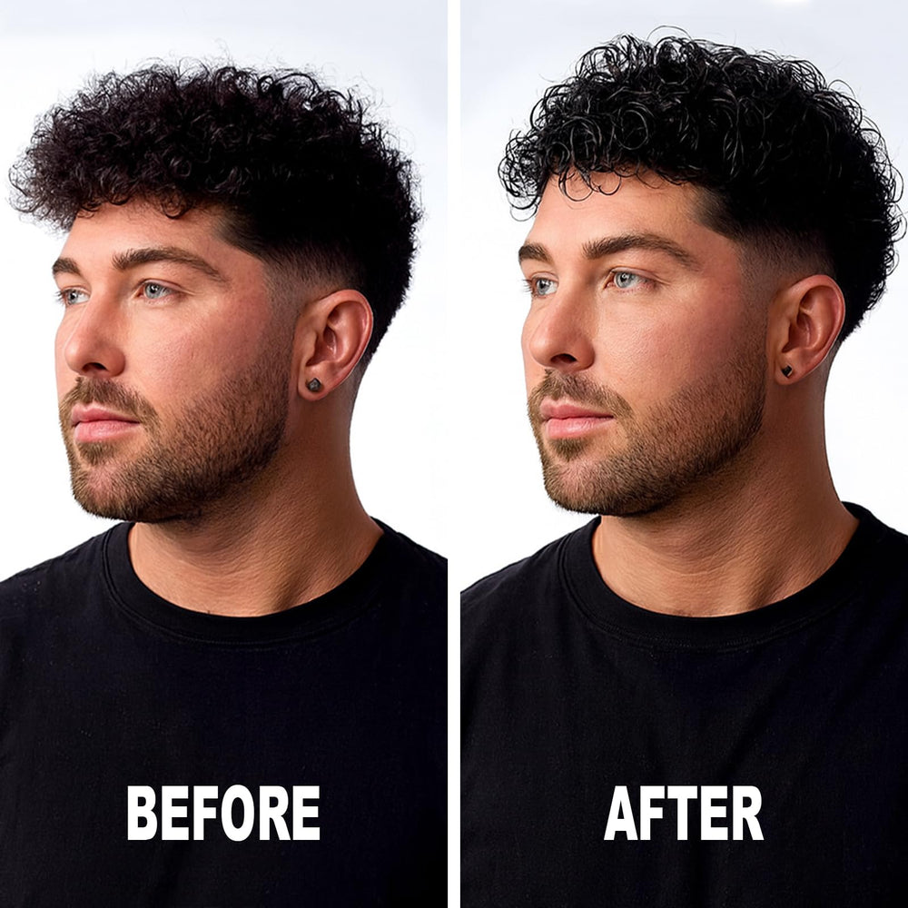 YEALIR Curl Cream on wet hair demonstrates quick absorption and hydration.