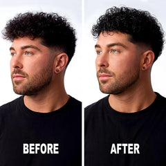 YEALIR Curl Cream on wet hair demonstrates quick absorption and hydration.