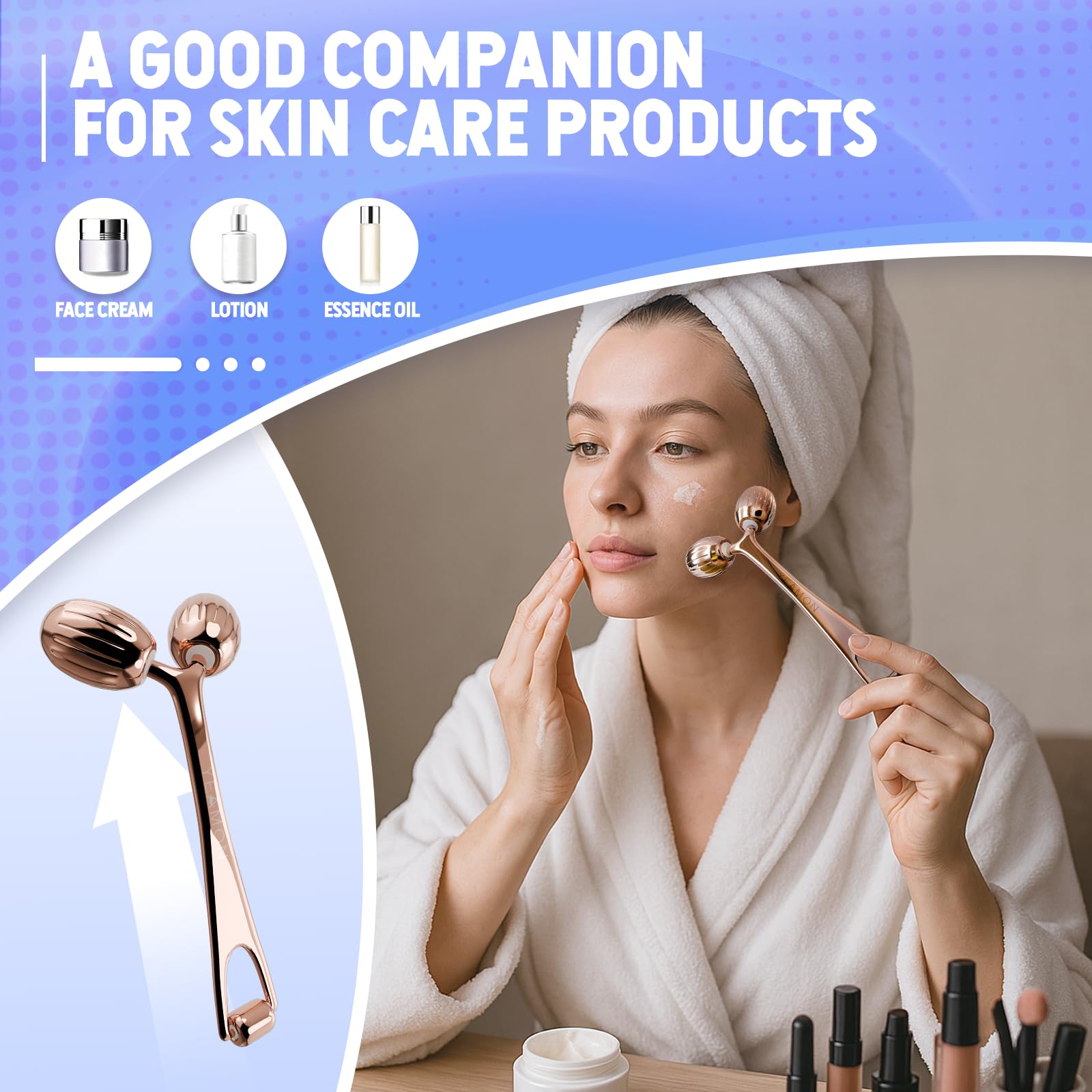 Yeamon cooling metal tools chilled for depuffing and firming feel