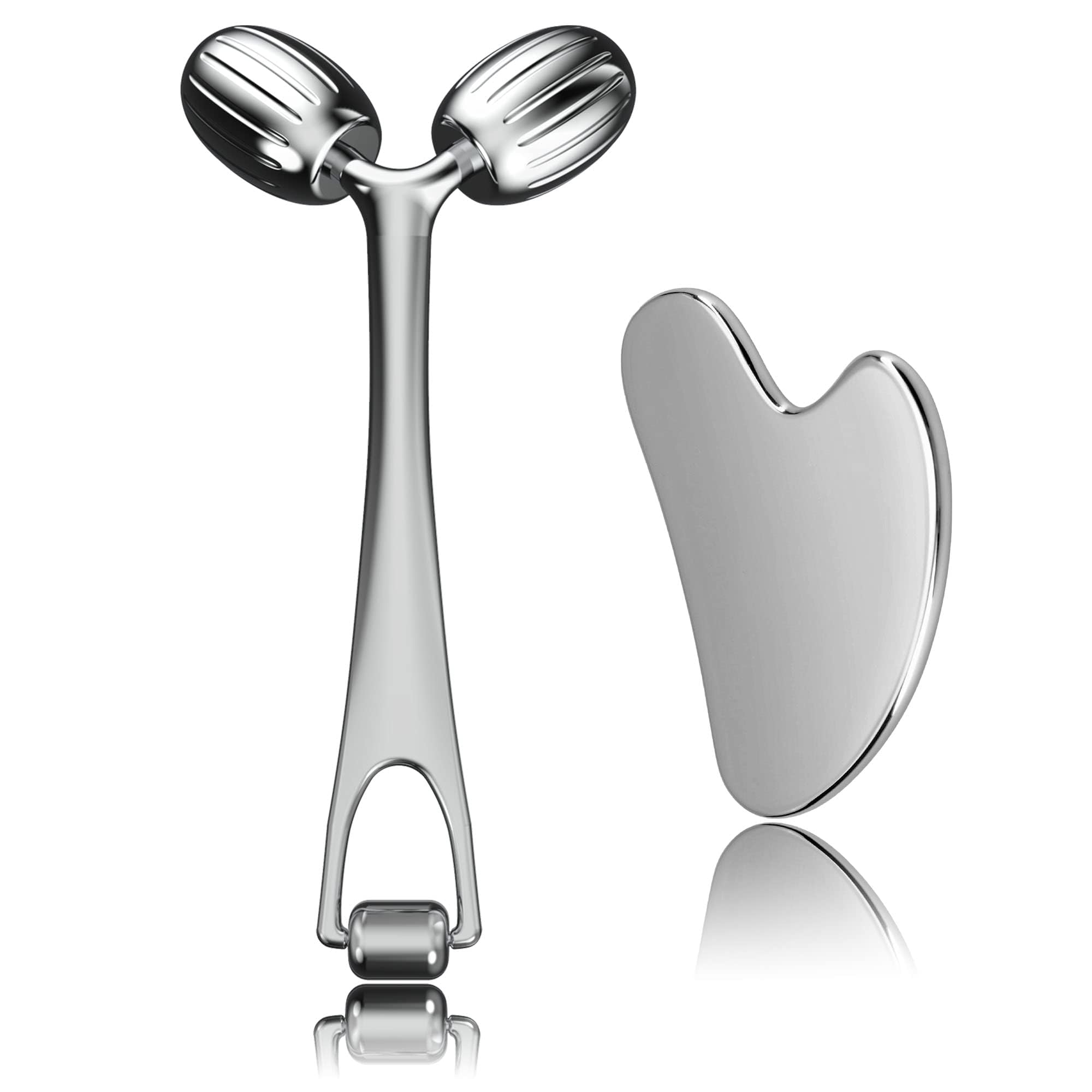 Yeamon gua sha tool stainless steel for cooling facial massage and everyday self-care.
