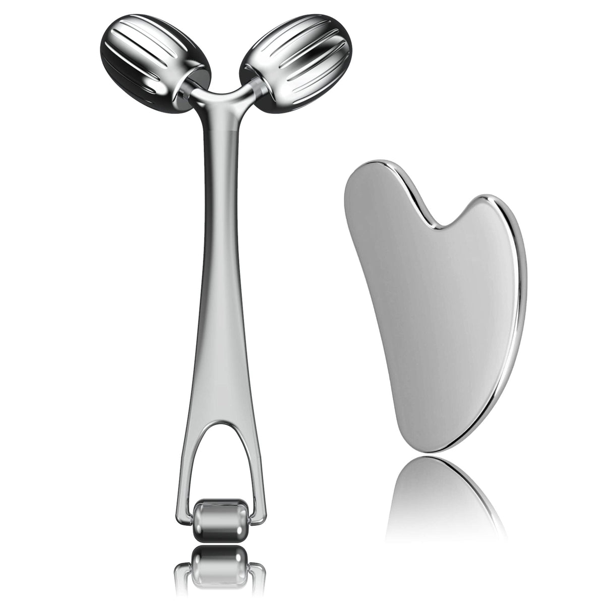 Yeamon gua sha tool stainless steel for cooling facial massage and everyday self-care.