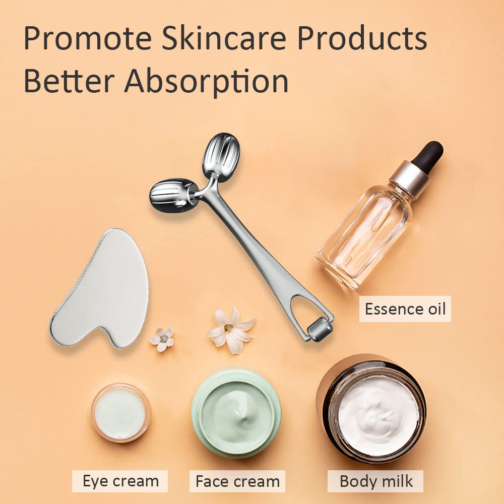 Yeamon facial roller can be chilled for morning depuffing and refreshed skin.
