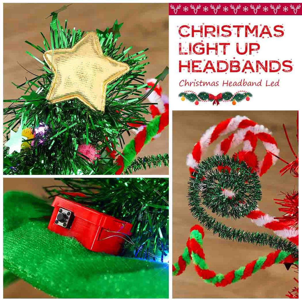 Yean Christmas Tree Headband Pack of 2 shows value-packed holiday costume accessory set.