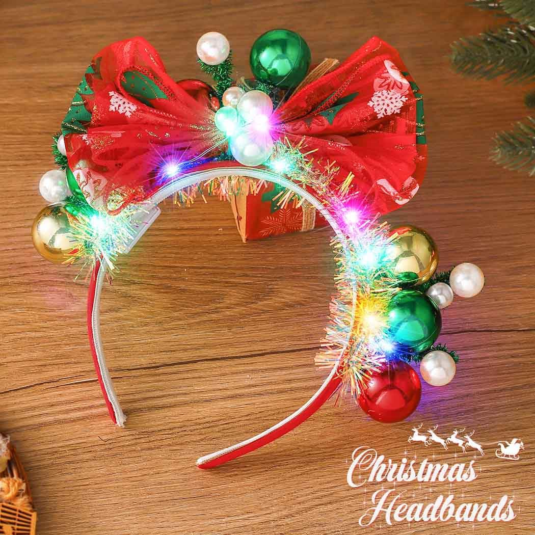 Yean Colorful LED hat detail for family gatherings and photos.