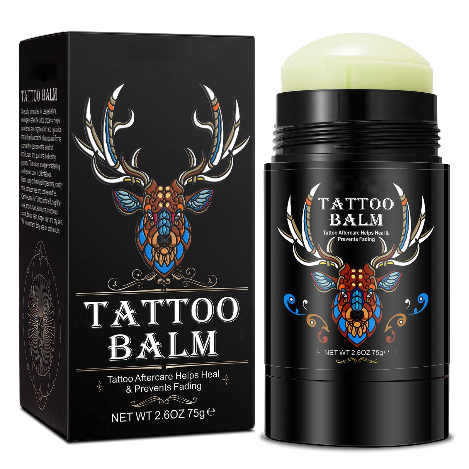 Yecuce tattoo-aftercare-balm-tube for easy, mess-free glide and precise application.