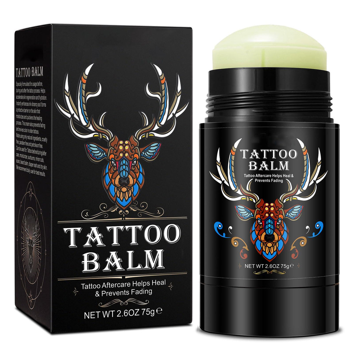 Yecuce tattoo-aftercare-balm-tube for easy, mess-free glide and precise application.