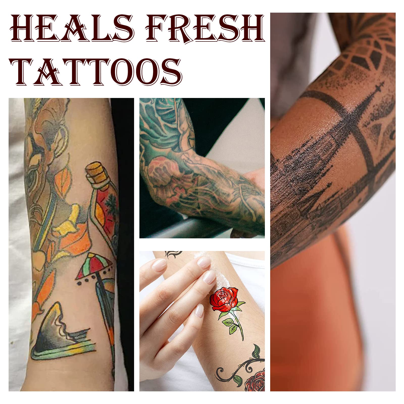 Yecuce tattoo-new-tattoo-healing shows rich moisture supporting surface comfort.