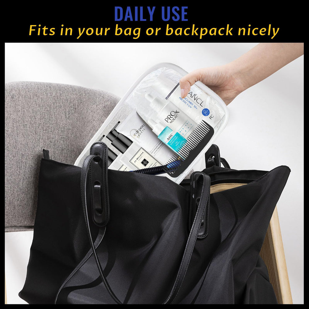 YedsIntu lightweight clear pouches stay comfortable in carry-ons.
