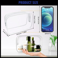 YedsIntu TSA-approved clear toiletry bag helps you pass security smoothly.