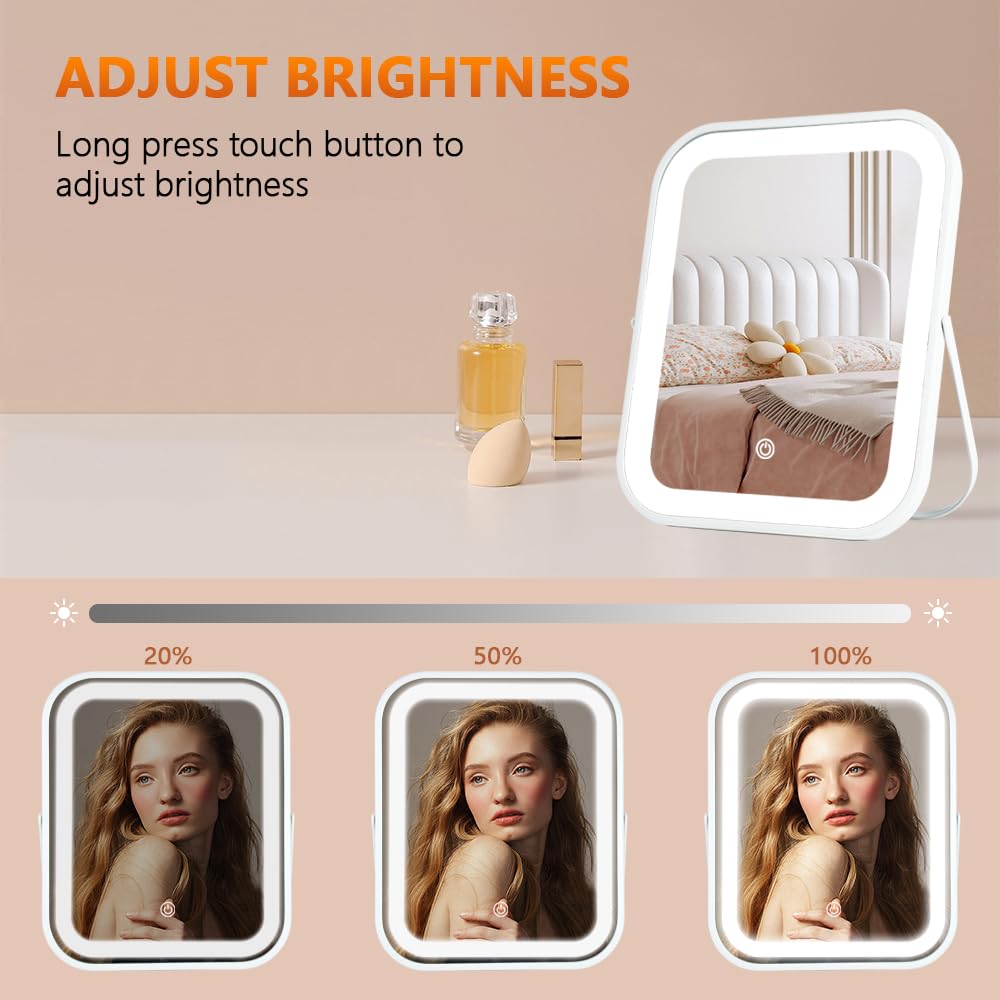 YEKKOPT ultra-thin design vanity mirror fits tight spaces