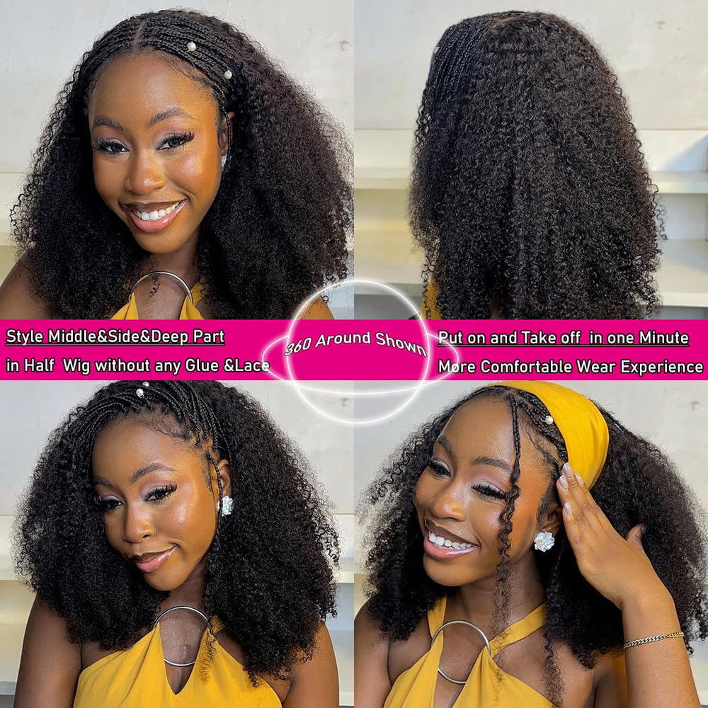 Yeelice Hair kinky curly half wig ponytail style illustrates versatile looks
